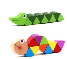 Load image into Gallery viewer, Colorful Wooden Caterpillar Toy MG117 for Kids ITDinos®
