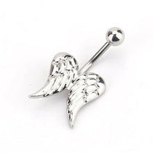Load image into Gallery viewer, Custom Hypoallergenic Wing Design Navel Piercing Jewelry ITDinos®
