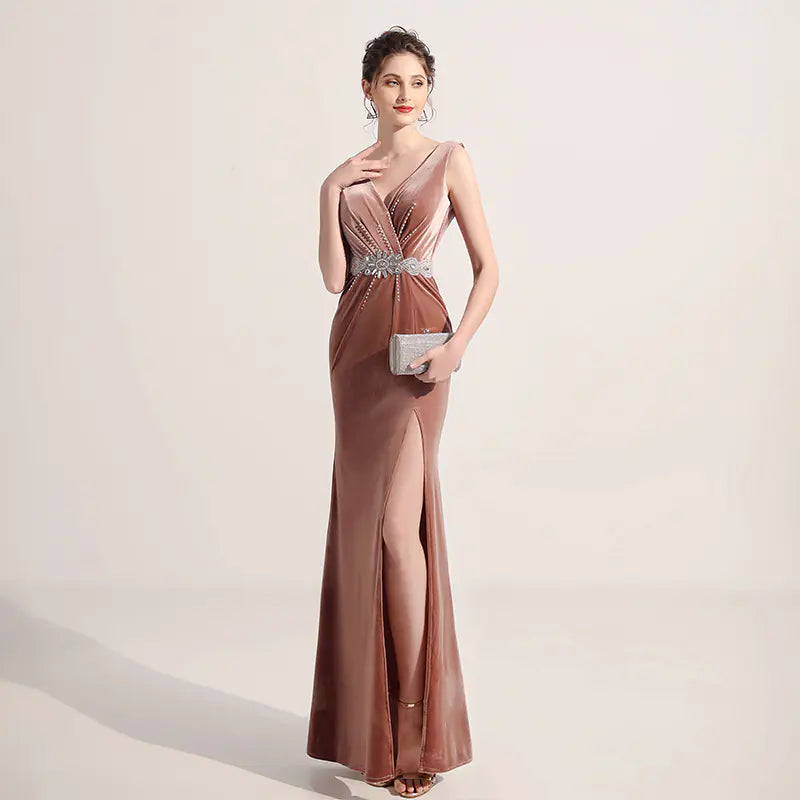 Elegant Slimming Long Dress for Nightclub and Sauna ITDinos®