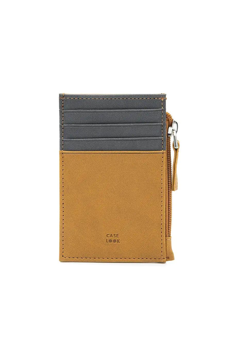 Case Look Men's Tan Zipper Wallet Alex 03 ITDinos®