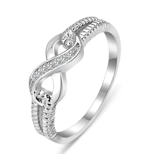 Creative Diamond-Inlaid Infinity Ring for Women ITDinos®