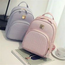 Load image into Gallery viewer, Fashion Women&#39;s PU Leather Small Backpack for School ITDinos®
