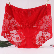 Lade das Bild in den Galerie-Viewer, Mid-High Waist Lace Seamless Hip-Lifting Briefs
