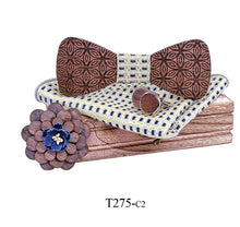 Load image into Gallery viewer, Custom Logo Wooden Bow Tie for Weddings (Pink) ITDinos®
