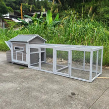 Lade das Bild in den Galerie-Viewer, 118 Inch Wooden Chicken Coop Outdoor Hen Coop Poultry Cage ITDinos®
