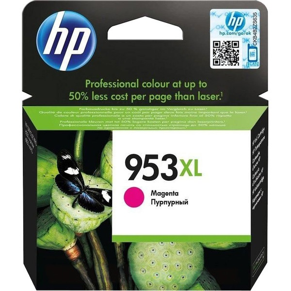 HP 953XL High Yield Magenta Original Ink Cartridge inkoustová náplň 1 kusů Vysoká (XL) výtěžnost (F6U17AE)-0