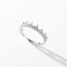 Load image into Gallery viewer, S925 Sterling Silver Adjustable Crown Diamond Ring ITDinos®
