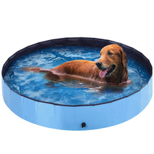 Load image into Gallery viewer, Dog Pool - Dog Pools for Large Dogs Foldable Pool for Dogs Cats and Kids (63inch.D x 12inch.H Blue) Pet Pool Hard Plastic ITDinos®
