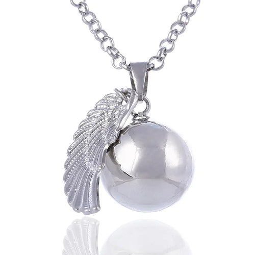 Angel Wings Bell Necklace with Music Box Long Chain ITDinos®