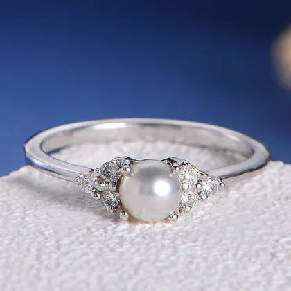 18K Rose Gold Plated Pearl Ring ITDinos®