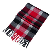 Load image into Gallery viewer, Cashmere Scarf for Men and Women, Plaid Design
