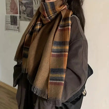 Load image into Gallery viewer, Women&#39;s Plaid Scarf - Versatile Winter Shawl
