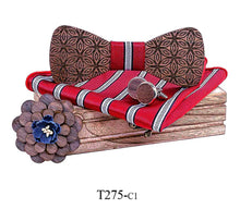 Load image into Gallery viewer, Custom Logo Wooden Bow Tie for Weddings (Pink) ITDinos®
