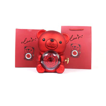 Load image into Gallery viewer, Eternal Rose Teddy Bear Jewelry Gift Box with Necklace ITDinos®
