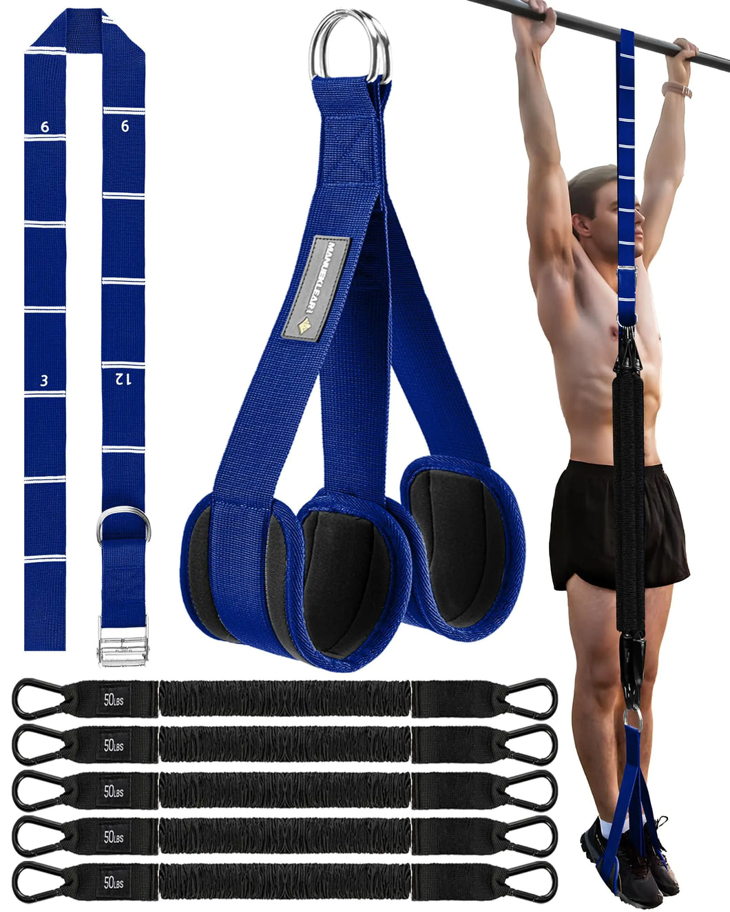 MaxGrip 250LB Adjustable Resistance Bands