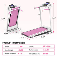 Load image into Gallery viewer, Home Folding Treadmill With Pulse Sensor ITDinos®
