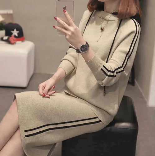 Autumn Winter Women's Sweater Coat Two-Piece Set ITDinos®