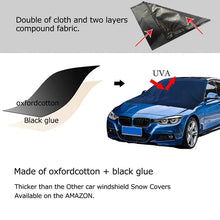 Lade das Bild in den Galerie-Viewer, 210D Black Oxford Cloth Magnetic Windshield Snow Cover ITDinos®
