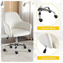 Load image into Gallery viewer, Chair Modern Home Office Leisure Chair With Adjustable Velvet Height And Adjustable Casters
