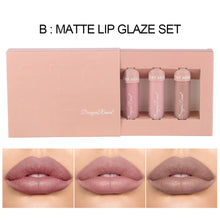 Lade das Bild in den Galerie-Viewer, 3-Piece Matte Lip Gloss Set - Non-Stick to Cup
