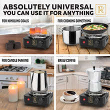 Load image into Gallery viewer, Coal Burner for Hookah Cubes 500W with Grid Black Heat Hookah Burner Electric ITDinos®
