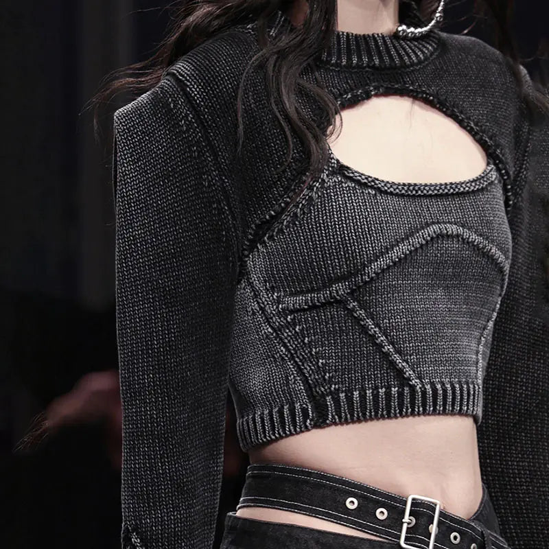 2024 Fashionable Women's Knit Sweater Two-Piece Set ITDinos®