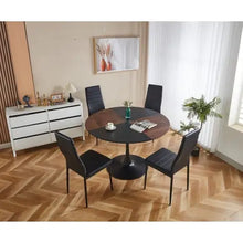 Lade das Bild in den Galerie-Viewer, 14,5pieces Dining Set, Table Metal Leg Mid-century Dining Table For 4-6 People With Mdf Table Top, Pedestal Dining Table, End Table Leisure Coffee Table ITDinos®
