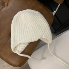 Load image into Gallery viewer, Knitted Wool Hat with Ear Protection in Green ITDinos®
