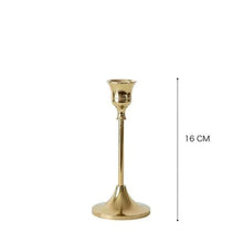 Load image into Gallery viewer, Elegant Vintage Gold Candle Holder
