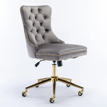 Load image into Gallery viewer, Home Office Chair With Tufted Velvet Buttons
