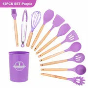 Load image into Gallery viewer, 12pcs Umite Chef Silicone Cooking Utensil Set with Holder ITDinos®
