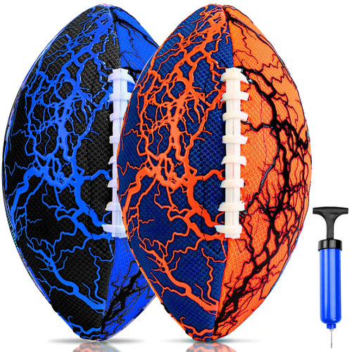 Jasonwell Pool Beach Water Football - 2 Pack Waterproof Football Strong Grip Fun Water Toys Games for Swimming Pool Beach Lake Park Backyard Outdoor Play for Kids Children Teens Adults Family ITDinos®