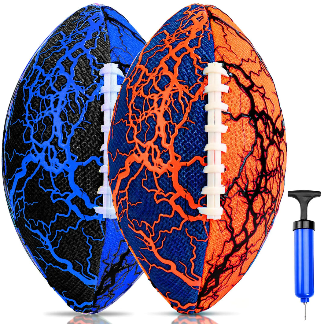 Jasonwell Pool Beach Water Football - 2 Pack Waterproof Football Strong Grip Fun Water Toys Games for Swimming Pool Beach Lake Park Backyard Outdoor Play for Kids Children Teens Adults Family ITDinos®