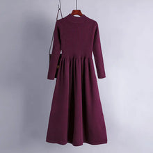 Load image into Gallery viewer, Autumn Winter High Neck Long Knit Dress for Women ITDinos®
