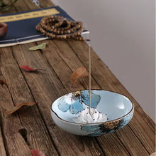 Load image into Gallery viewer, Creative Lotus Leaf Ceramic Incense Burner for Tea Room ITDinos®
