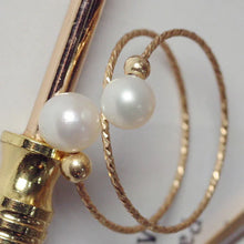 Lade das Bild in den Galerie-Viewer, 14K Gold-Plated Freshwater Pearl Ring for Women ITDinos®
