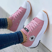 Load image into Gallery viewer, Flat Lace-Up Sneakers Pattern Canvas Casual Women Sport Shoes ITDinos®
