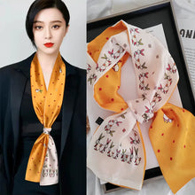 Load image into Gallery viewer, Chic Long Silk Scarf for Women - Versatile Spring Accessory
