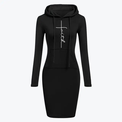 Autumn Winter Women's Long-Sleeved Hoodie Dress ITDinos®