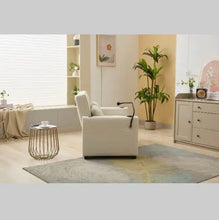 Load image into Gallery viewer, Futon Chair Bed Convertible Chair 3 In  1 Pull Out Sleeper Chair Beds With USB Ports,Wear  Resistant And Anti Scratch, Armchair Bed Sleeper For Living Room White ITDinos®
