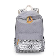 Lade das Bild in den Galerie-Viewer, Canvas Print Women&#39;s Backpack for Travel and School ITDinos®
