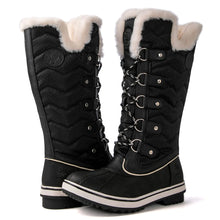 Load image into Gallery viewer, kingshow Womens Globalwin Black Mid Calf Waterproof Winter Boots Non-Slip Snow Boots For Women 8M ITDinos®
