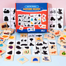 Load image into Gallery viewer, Wooden Educational Shadow Matching Puzzle for Kids ITDinos®
