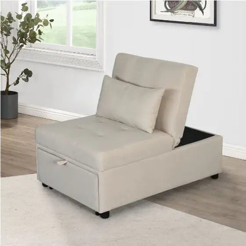 Folding Ottoman Sofa Bed Gray ITDinos®