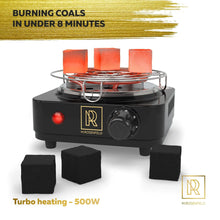 Load image into Gallery viewer, Coal Burner for Hookah Cubes 500W with Grid Black Heat Hookah Burner Electric ITDinos®
