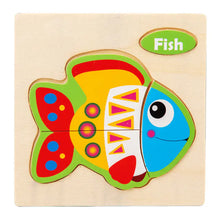Load image into Gallery viewer, 3D Wooden Cartoon Animal Traffic Puzzle for Kids ITDinos®
