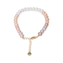 Load image into Gallery viewer, 14K Gold-Plated Freshwater Pearl Gradient Bracelet ITDinos®

