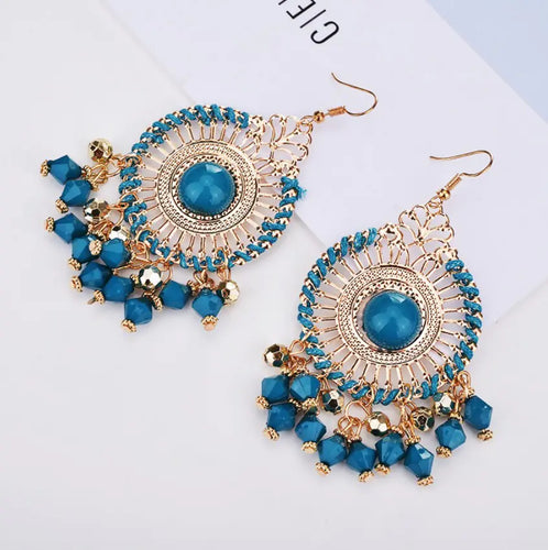 Bohemian Vintage Style Tassel Earrings with Beads ITDinos®