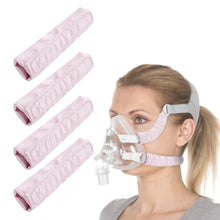 Load image into Gallery viewer, 4 Pack CPAP Strap Covers CPAP Headgear Strap Covers Universal Satin CPAP Face Cushion Strap Pads Compatible with Full CPAP Mask Reusable CPAP Mask Cushions for Reduce Red Marks CPAP Supplies ITDinos®

