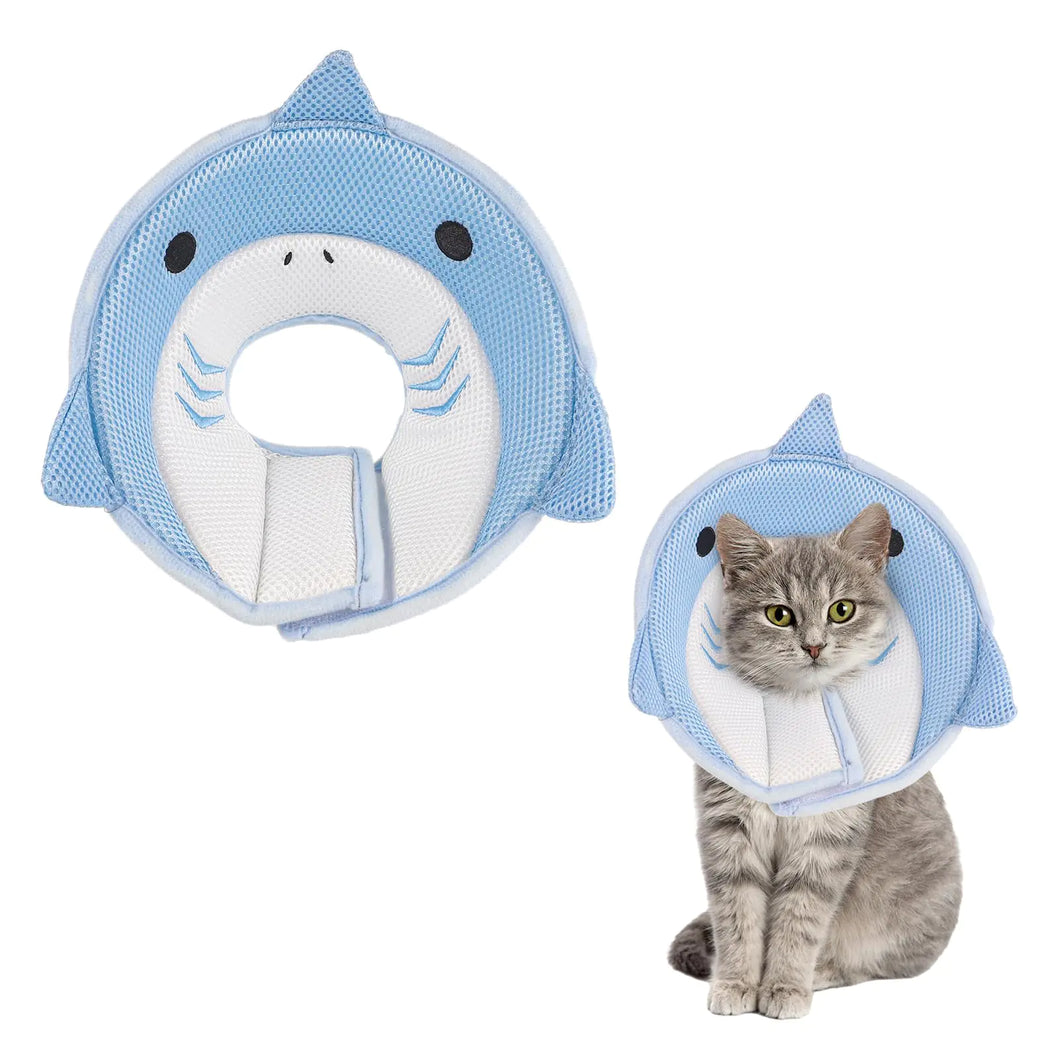 FRIUSATE Cat Cone Collar Soft Cute Cat Recovery Collar Soft Adjustable Cat Cones to Stop Licking Comfortable Breathable Lightweight Neck Cone for Cats Kittens Pet After Surgery ITDinos®